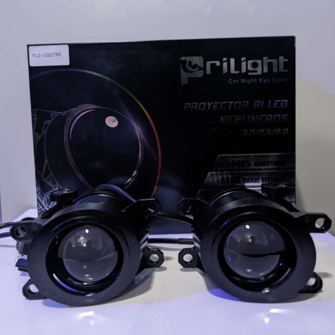 Kit Proyector Led Bi Led Auxiliares 2" 3 colores, 600 metros de alcance