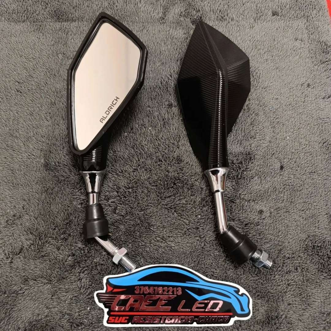 Juego es espejos universales anodizados, ideal para moto 110