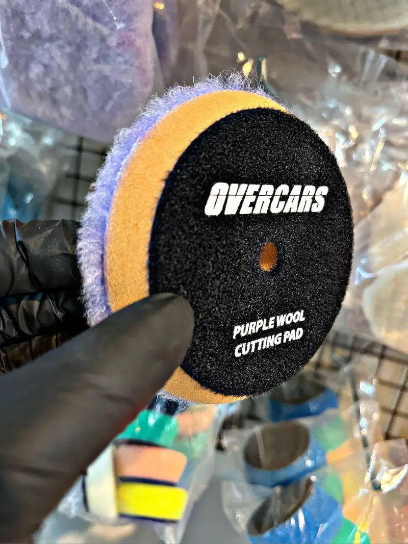 Pad Cordero Rotoorbital Violeta Corto Overcars 3″