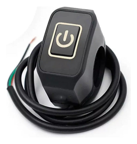 Botón de interruptor on off Universal para manillar de motocicleta