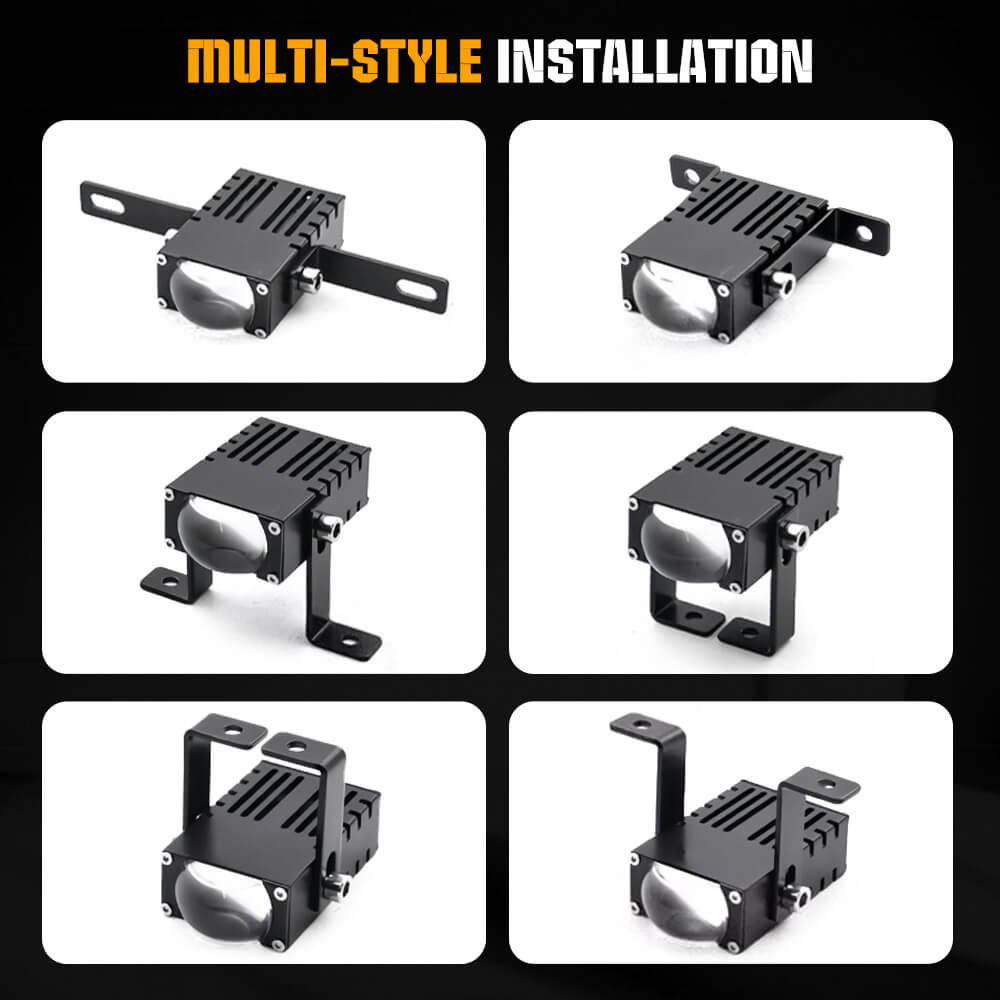 Kit Proyectores Led Chip 3535 para neblineros blanco/amarillo, ideal para parrilla/busca huellas