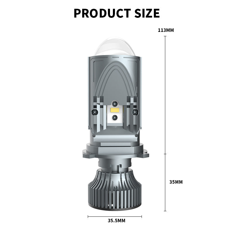 Kit Proyector Led Bi Led Doble Lupa H4 Alta y Baja