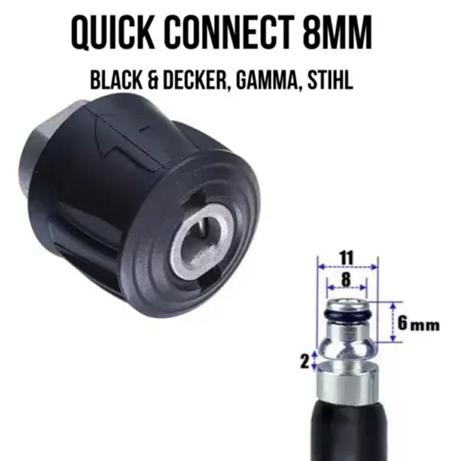 GRIFO + 5 PICOS + QUICK CONNECT PARA HIDROLAVADORA