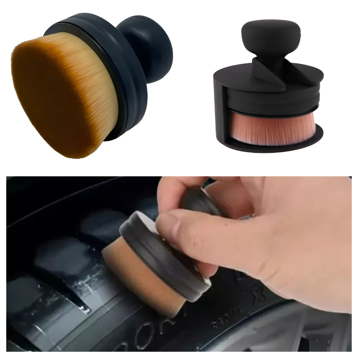 Aplicador Cepillo Tire Brush Premium Cubiertas Ruedas