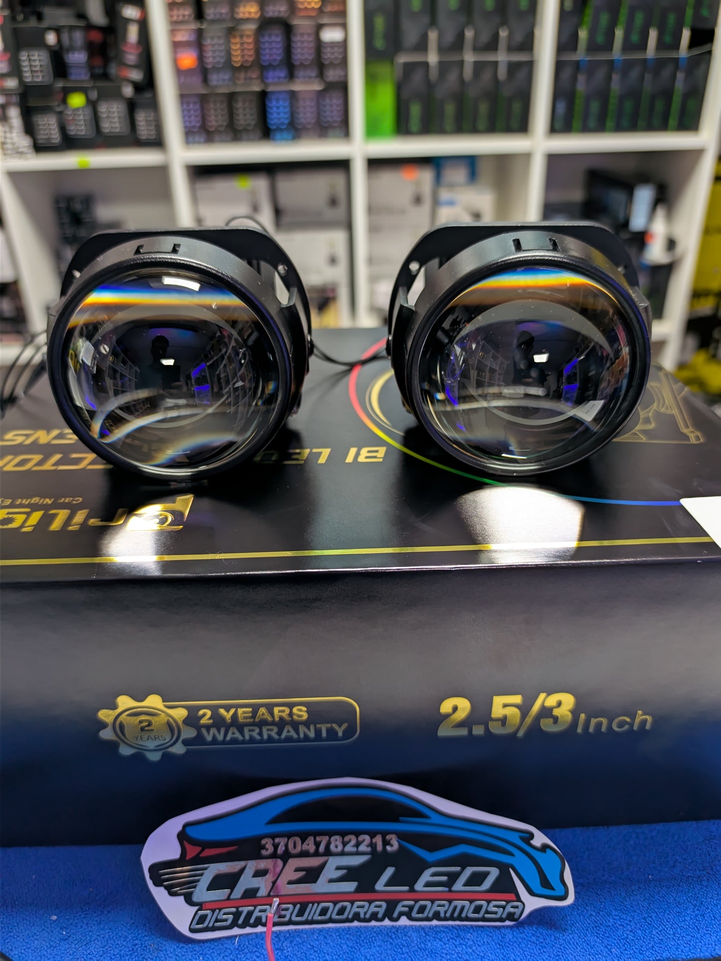 Kit Proyector Bi Led 2,5" Reemplaza H4 H7 Alta y Baja 800m de Alcance