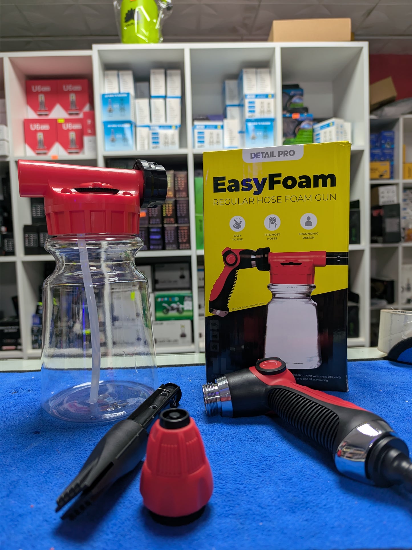 Generador de espuma profesional Detail Pro, va directo a la manguera.