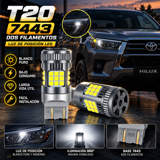 Kit Led T20 7443 Canbus Blanco