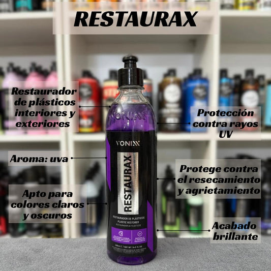 Revividor de plásticos externos Restaurax 500ML Vonixx