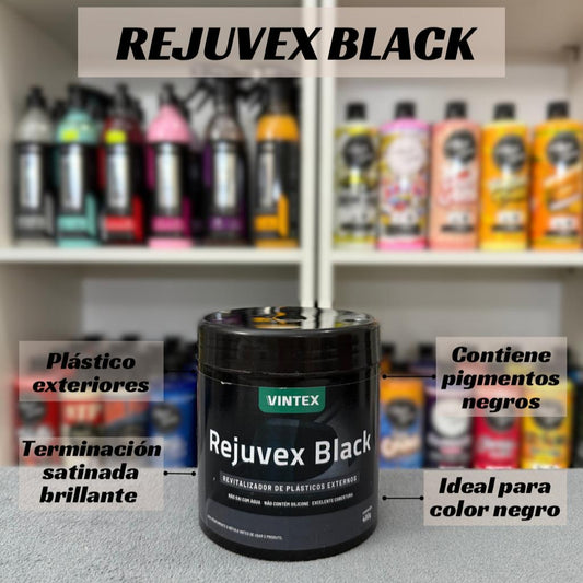 Revitalizador de plásticos exteriores REJUVEX BLACK 400G Vintex