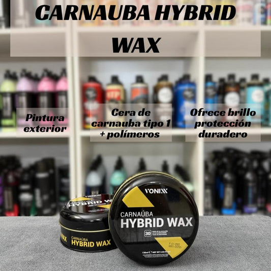 Cera híbrida de carnauba HYBRID WAX 120ml Vonixx