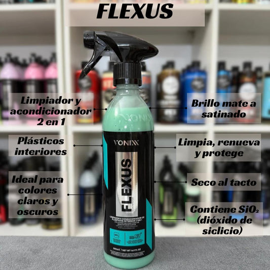 Limpiador y condicionador de plasticos internos FLEXUS Vonixx