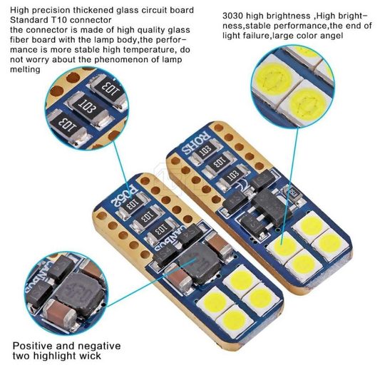 Kit Led T10 8 smd Blanco
