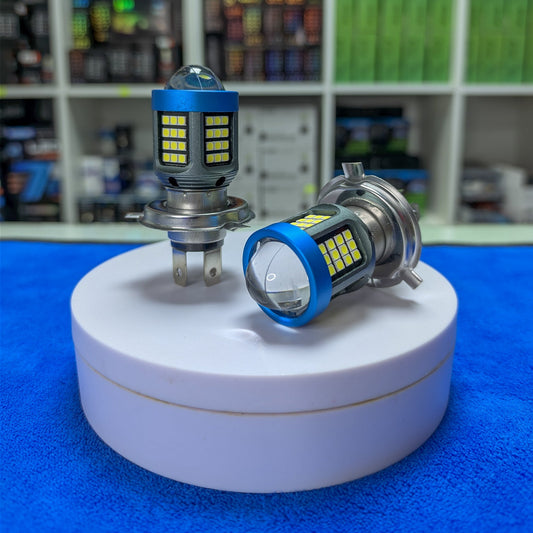 Proyector Led Moto 60 leds smd con lupa x unidad