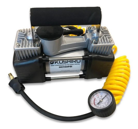 Compresor De Aire Portatil Doble Piston 12V 150PSI Rapido
