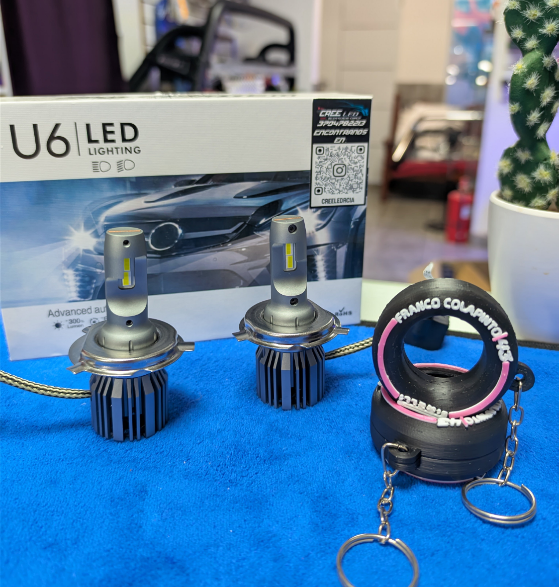 Kit Cree Led Csp U6 90 watts + Llavero Colapinto