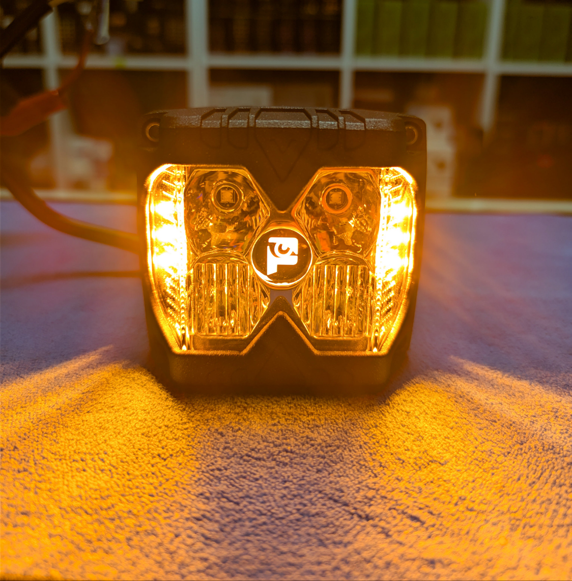 Kit Faros Auxiliares Spot Mini Force 40w + Luz Drl Ambar