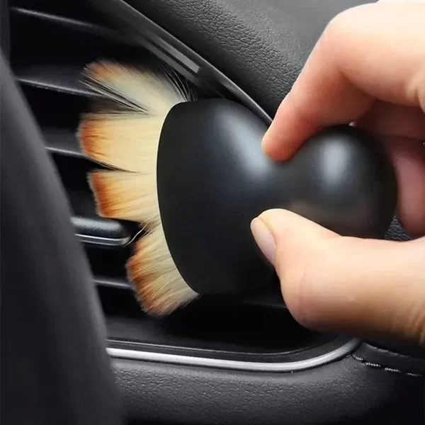 Mini Brocha Pincel Polvo Detailing Auto Moto Interior Autocare