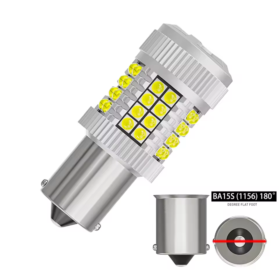 Kit Led de 1 polo Canbus 1156 patas rectas, marcha atrás blanco