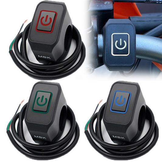 Botón de interruptor on off Universal para manillar de motocicleta