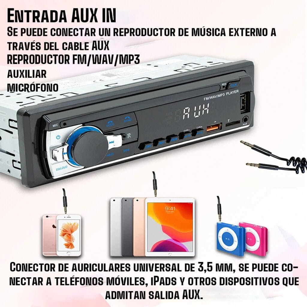 Estereo Mp3 Jsd-530 Usb Bluetooth 1 Din Aux Radio Fm