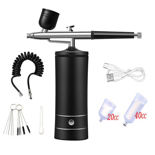 Mini aerógrafo eléctrico con inyector de oxígeno, PISTOLA DE PULVERIZACIÓN IDEAL DETAILING