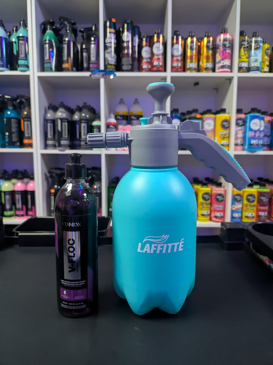 COMBO 17: Shampoo Lava autos concentrado pH neutro F-Floc Vonixx + Espumador manual LAFFITTE