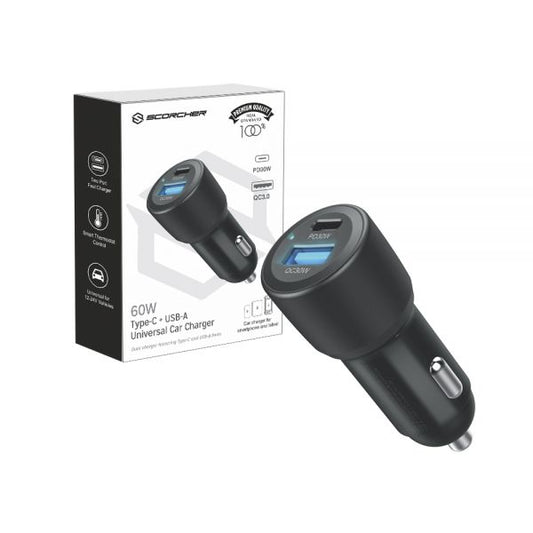 CARGADOR SCORCHER TIPO C + USB