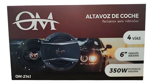 Kit parlantes 6" 350w 4 Vias Om