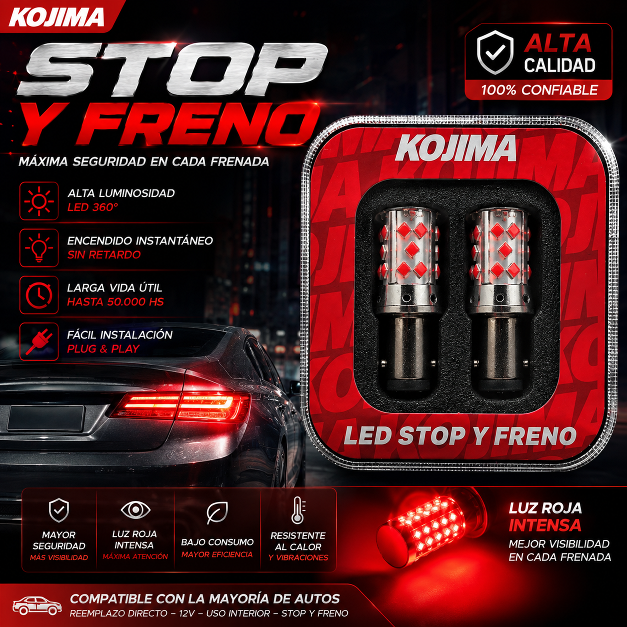 Kit Led Stop y Freno 1157 KOJIMA