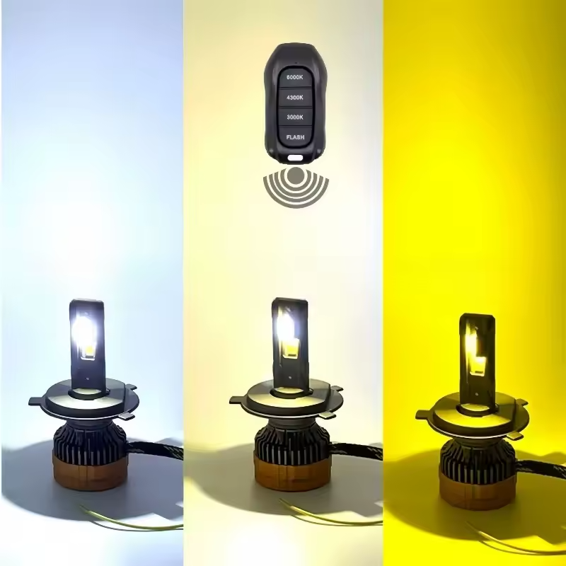 SORTEO🎉🎉Kit Cree Led Csp Tri Color con control 200w H4 H7 H11 9006