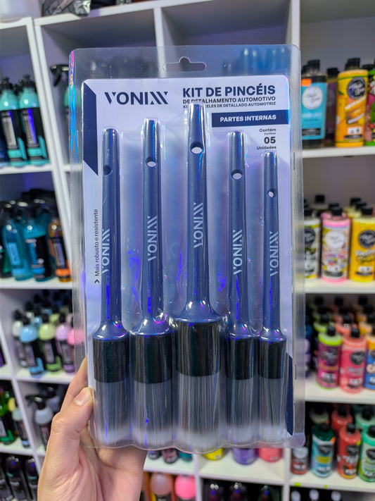 Kit 5 Pinceles Detailing Interno Vonixx