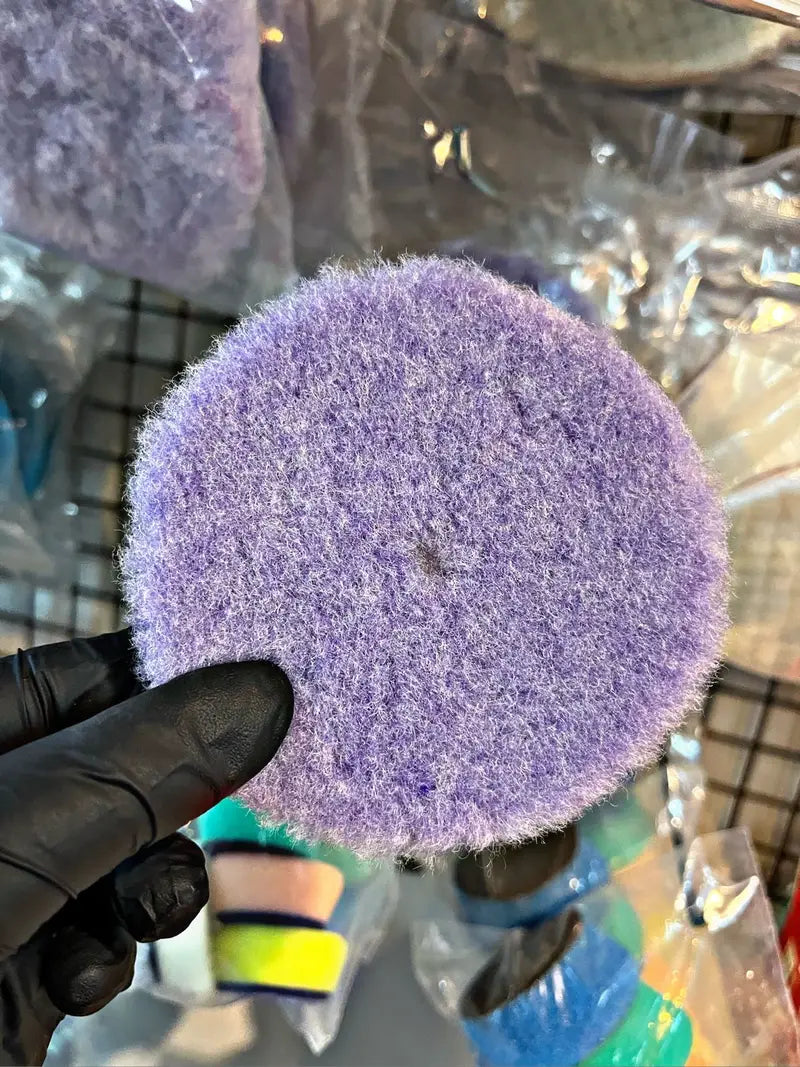 Pad Cordero Rotoorbital Violeta Corto Overcars 3″
