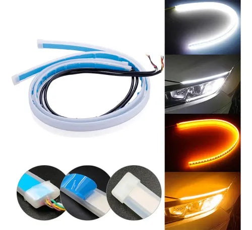 Juego de Tiras Led Drl con posición y giro 60cm