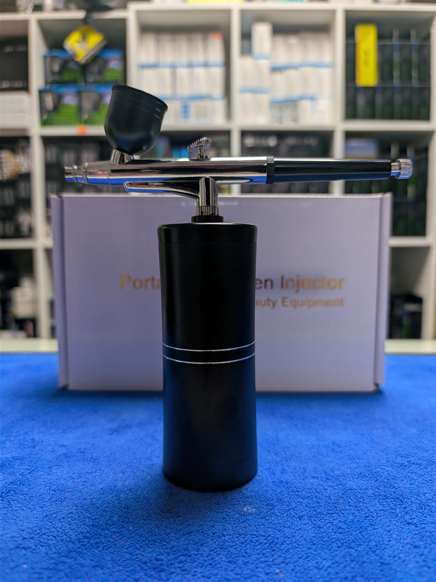 Mini aerógrafo eléctrico con inyector de oxígeno, PISTOLA DE PULVERIZACIÓN IDEAL DETAILING