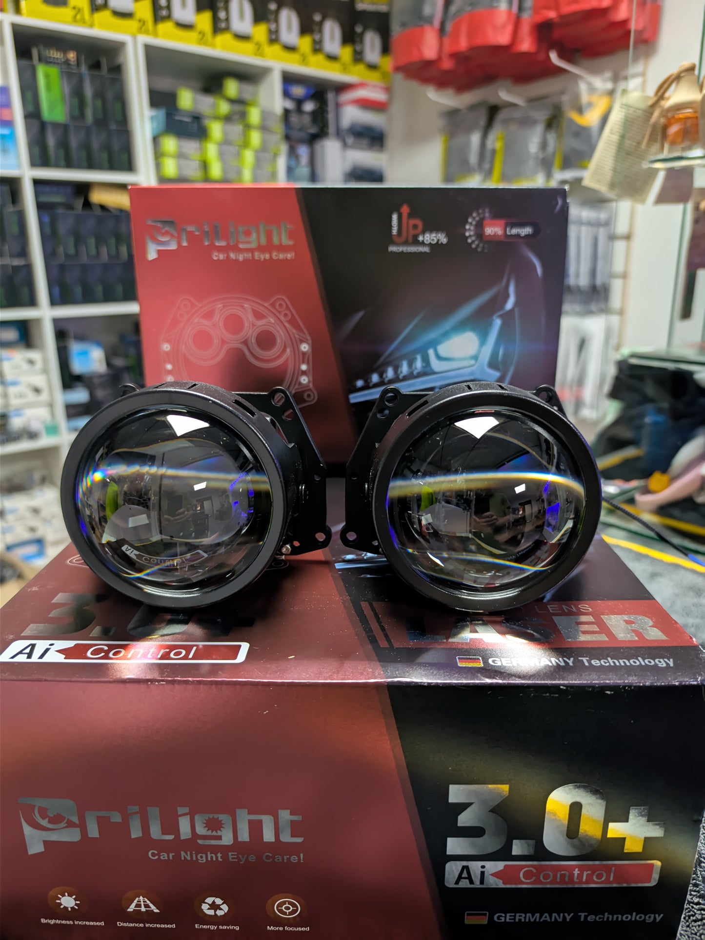 Kit Proyector Bi Led Láser 3" 800 metros de alcance, reemplaza H4 H7 o 9005/6