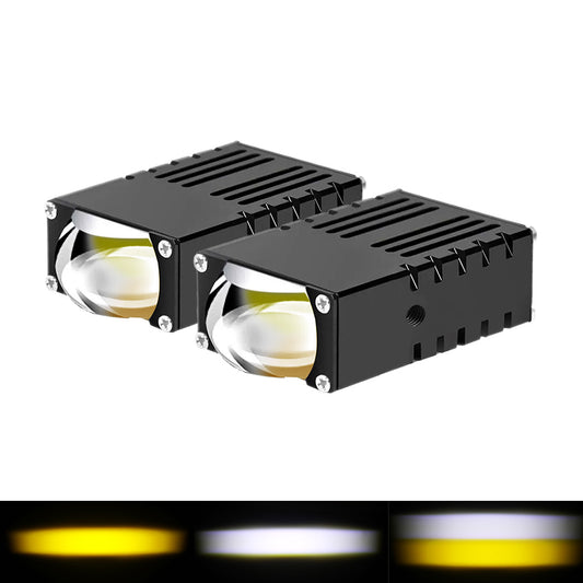 Kit Proyectores Led Chip 3535 para neblineros blanco/amarillo, ideal para parrilla/busca huellas