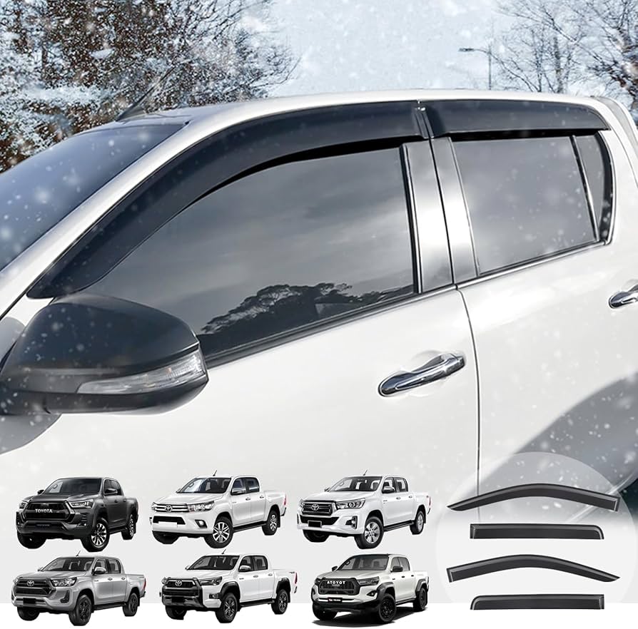 Juego de deflectores laterales y delantero Toyota Hilux 2016-2025