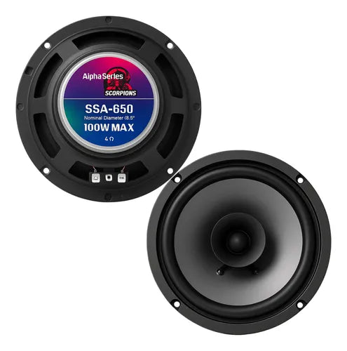Kit X2 parlantes 6,5" 100w ALPHA SERIES SSA-650