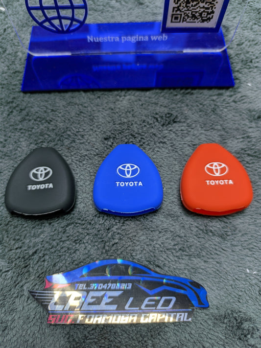 Funda silicona TOYOTA 3 BOTONES COROLLA - HILUX - SW4 - RAV4 - ETIOS