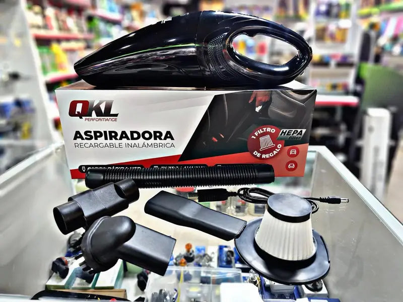 ASPIRADORA QKL NEGRA RECAGABLE USB