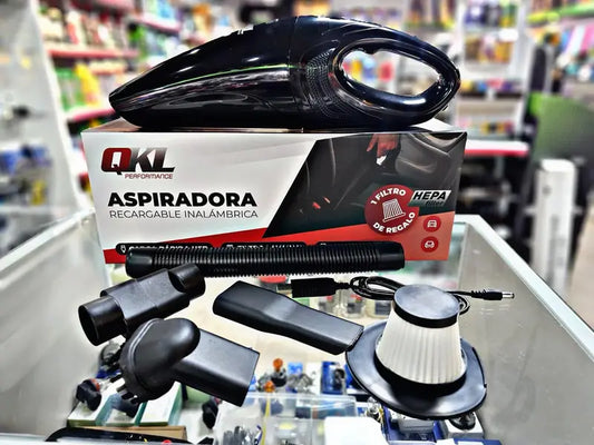ASPIRADORA QKL NEGRA RECAGABLE USB