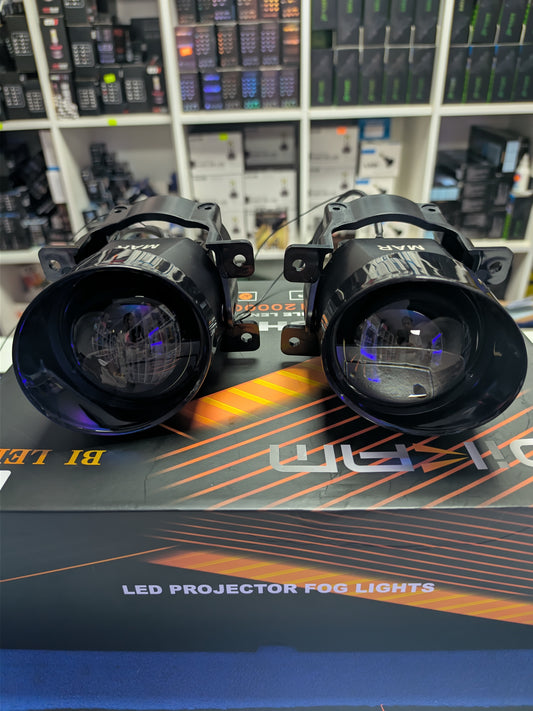 Kit Proyector S7 Lupa 3" Faros Auxiliares 12v