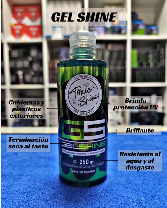Revividor de cubiertas GEL SHINE Tóxic Shine 250cc