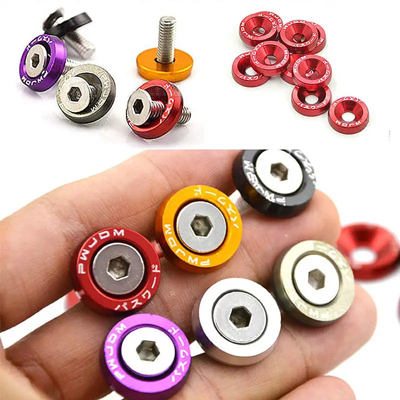 Kit x10 arandelas anodizadas 6mm