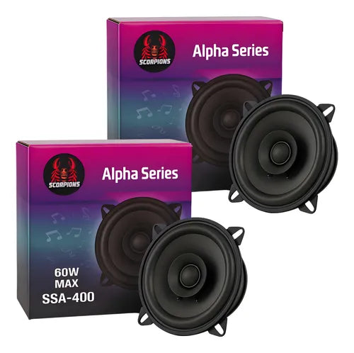 Kit X2 parlantes 4" 60w ALPHA SERIES SSA-400
