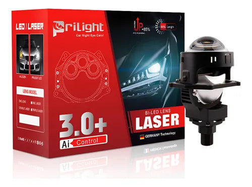 Kit Proyector Bi Led Láser 3" 800 metros de alcance, reemplaza H4 H7 o 9005/6