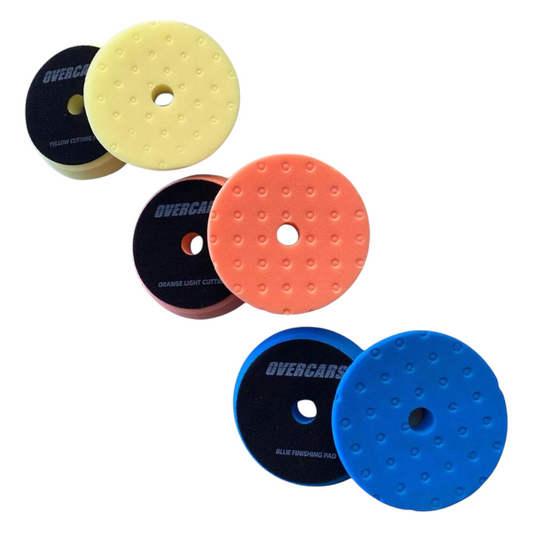 Combo Pads de Poliespuma 3'' Roto Orbital Overcars - 3 Cortes