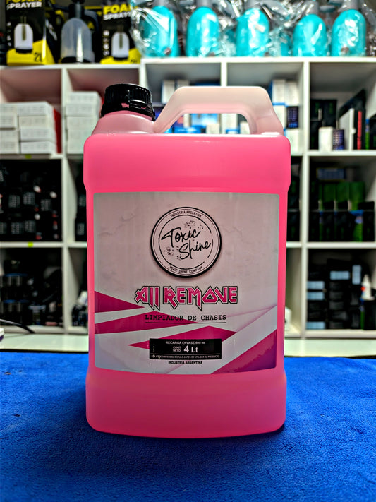 Desengrasante y limpiador de chasis ALL REMOVE Tóxic Shine 4L