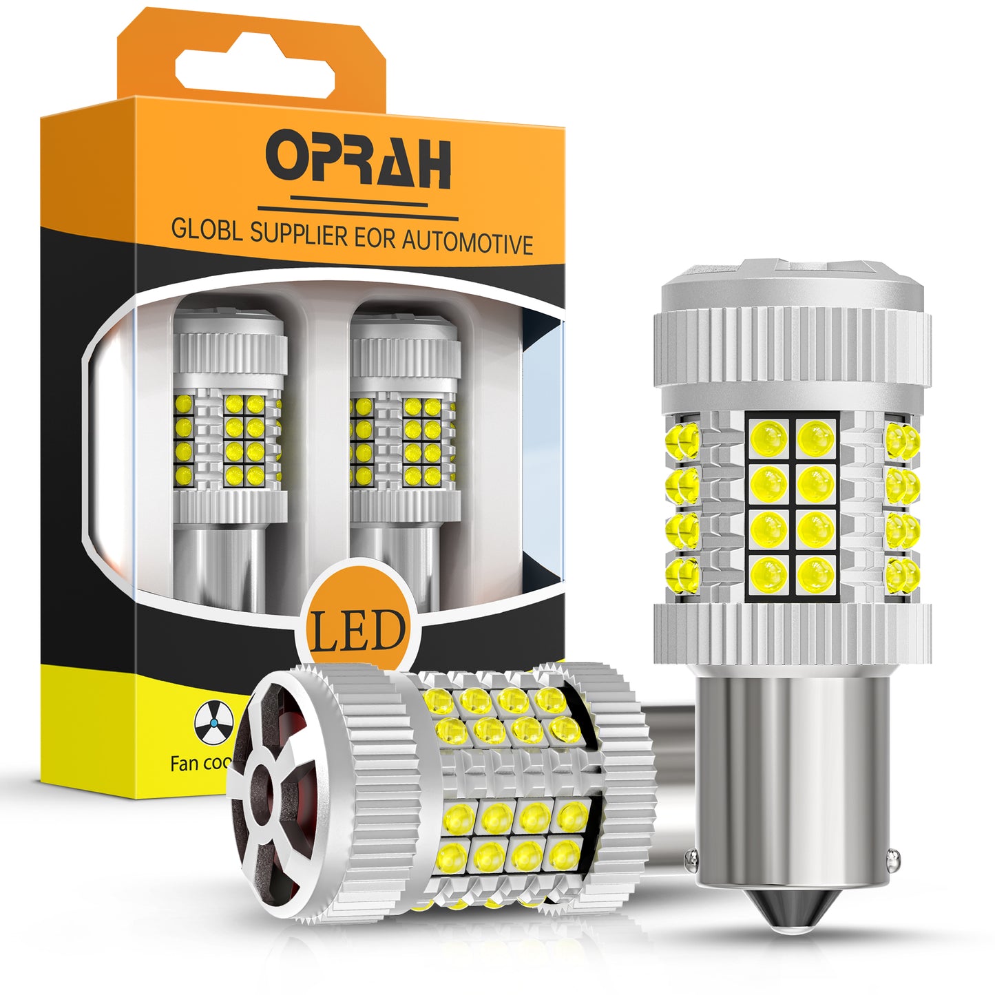 Kit Led de 1 polo Canbus 1156 patas rectas, marcha atrás blanco