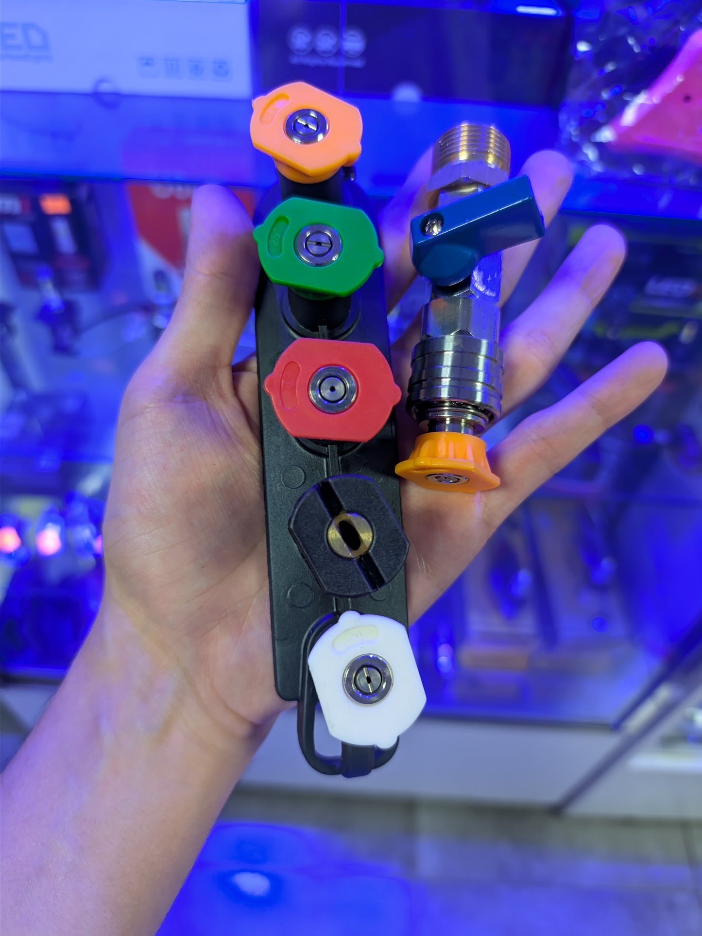 GRIFO + 5 PICOS + QUICK CONNECT PARA HIDROLAVADORA